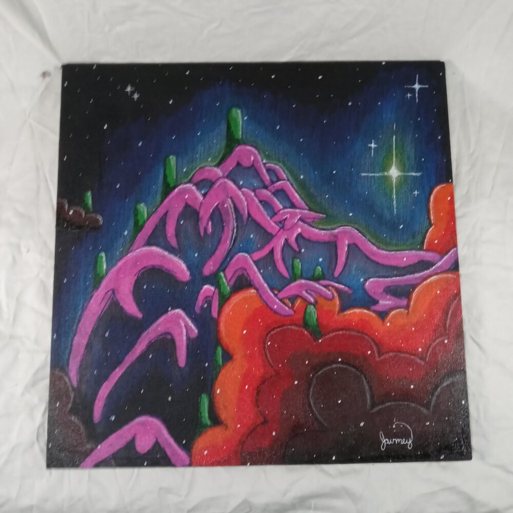 NEW Handmade/ Customized Canvas Astronomy Space Nebula Acrylic Painting